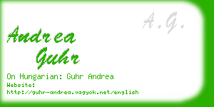 andrea guhr business card